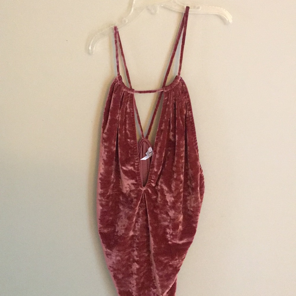 Velvet body suit